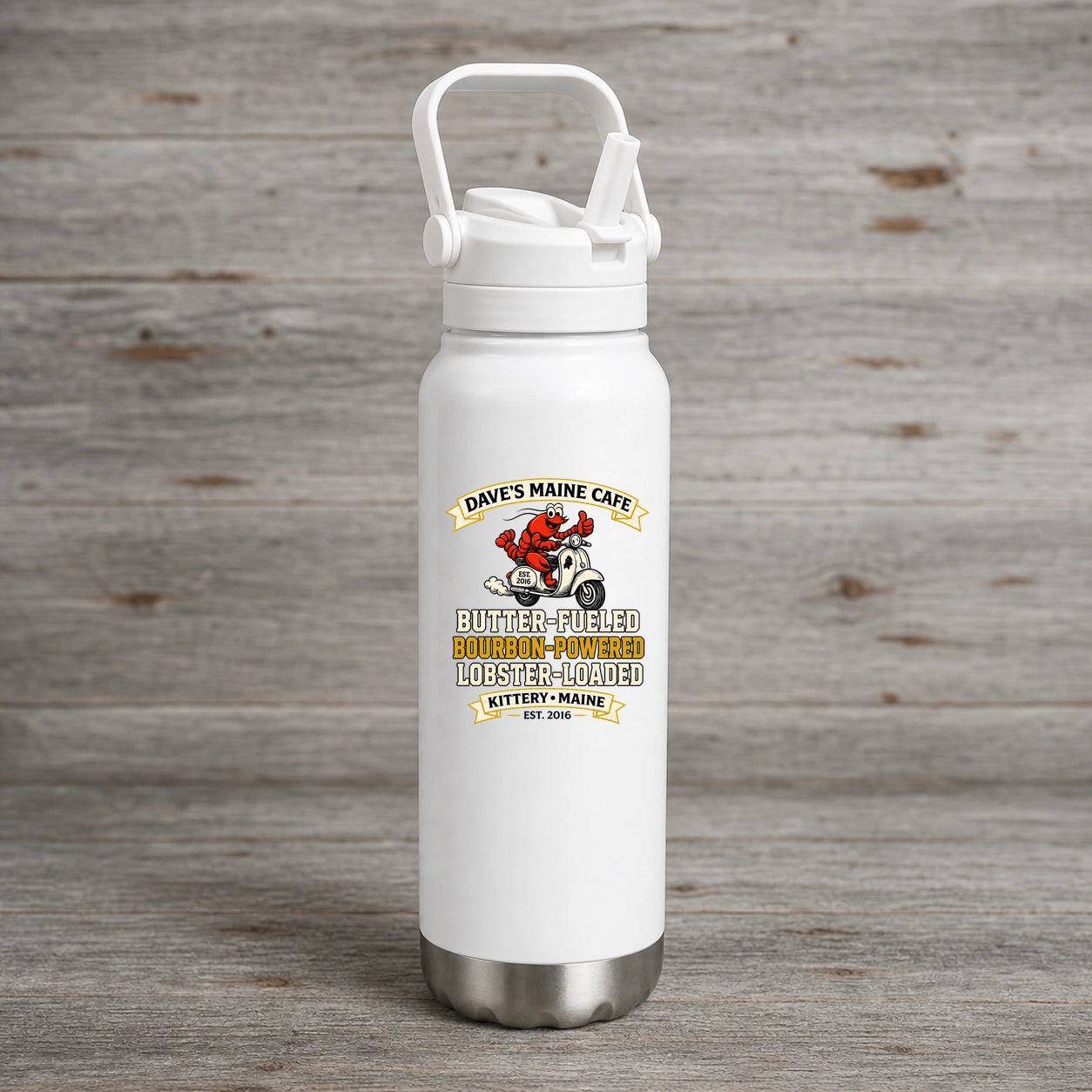 Butter-Fueled Bourbon-Powered product mockup